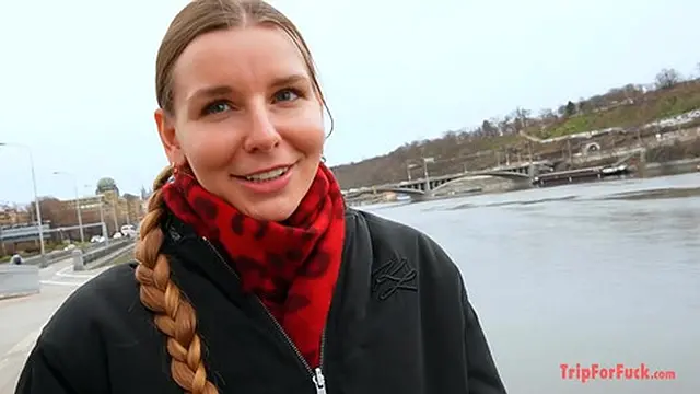 Cum inside blonde braided hair