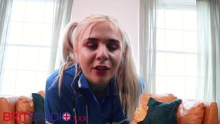 Blonde Cutie Craves Handjob Bliss On Bedroom Floor