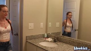 Teen Amy Quinn's creamy booty takes world's best ex-BF's massive Nookie.