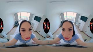 Just 'Big Tit Latina Goddess Bianca' sucks cocks in VR XXX