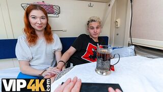 Dirty redhead teen gets her red ass🍑 pounded by a stranger on the train in filthy 4k.