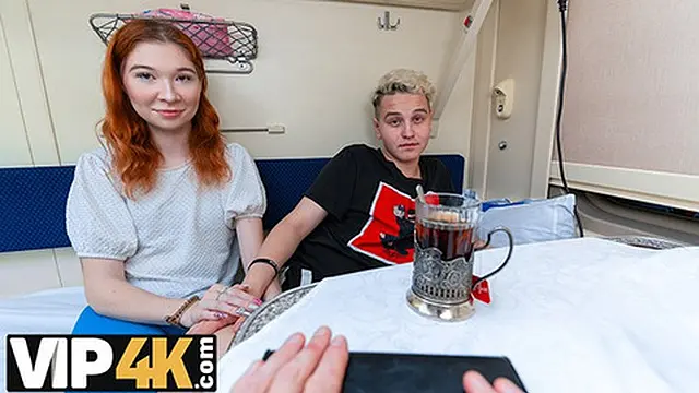 VIP4K  Young redhead enjoys anal👌 for stranger’s attention on the train