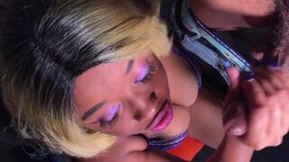 Seductive Slave Nina Rivera mouths both Dalla Stroke’s dicks simultaneously