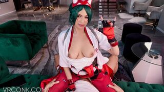 Busty Kiriko VR Anal👌 Fuck with a Fan in Cosplay PT.1