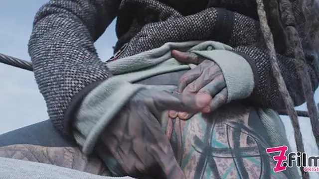 Tattooed Pair Caught in Wild Anal👌 Sex on Ruins