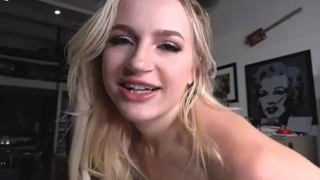 Blonde Sage Rabbit Shows Off Her Sucking And Riding S***s