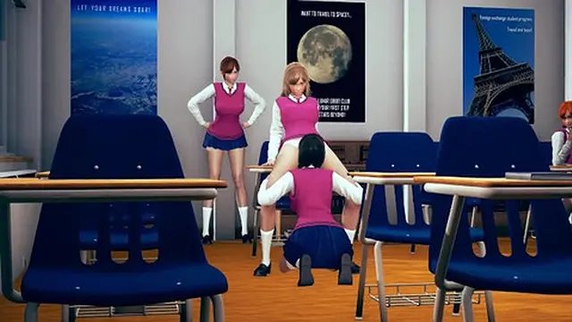 Naughty Class Room  Sexy School Girls