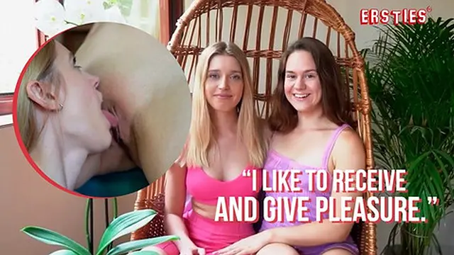 Ersties - Anca and Freya enjoy intense lesbian action with a dildo