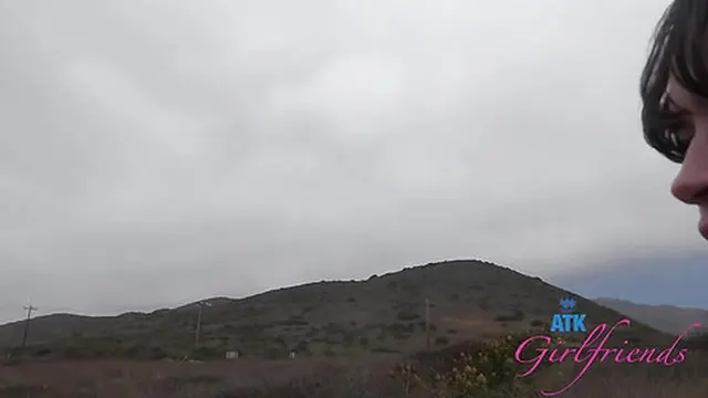 Vacation fun with sweet and innocent Remi Raw behind the scenes blowjob in the car