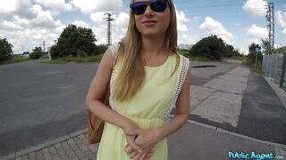 Public Agent - I creampie a Sexy Blonde Russian outside