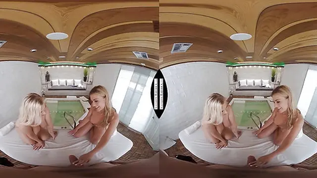 The spa masseuse is blessed by hot babes Bailey Brooke, Bunny Colby, and Serena Avery