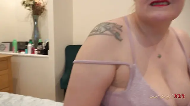 milf Judy’s XXX - Busty BBW Landlady Becky’s Panties Catch You (POV)