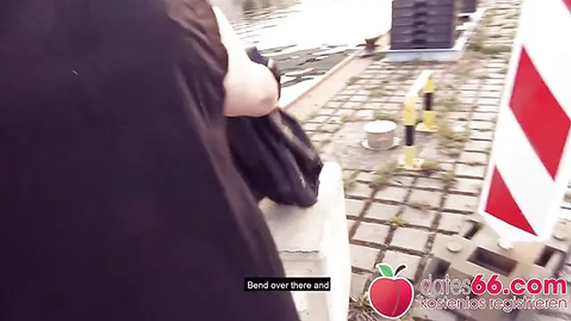 BBW Shemale Fucked in Parking Lot