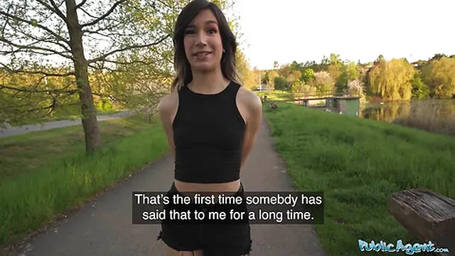 Public Agent - Megan Love enjoys outdoor sex with a massive cock🌭