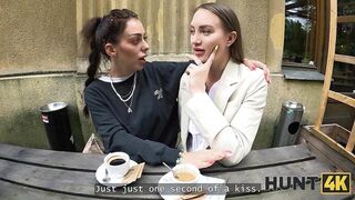 HUNT4K. She fucked up her lesbian principles and won this game