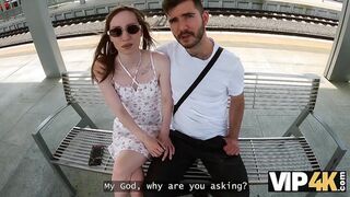 VIP4K  Sexy gastarbeiter sucking for money