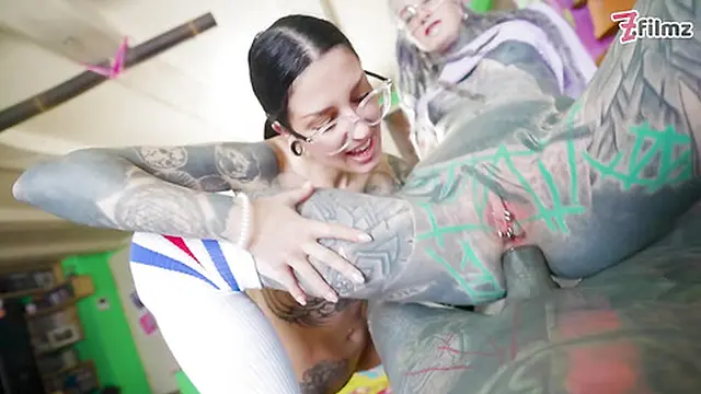 Inked Dicks POV Anal Threesome