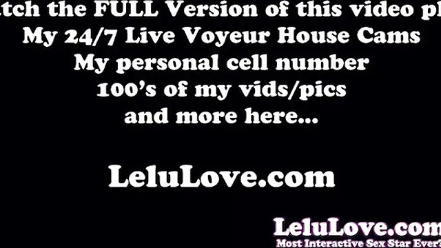 Pornstar brings you behind the scenes of daily life of sex cumshots JOI costumes & more - Lelu Love