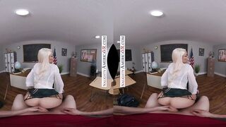 Professor Bridgette B. needs a ride home but initially needs a ride on some dick