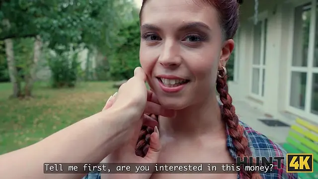 HUNT4K  Redhead babe showed her pussy and then this happened   