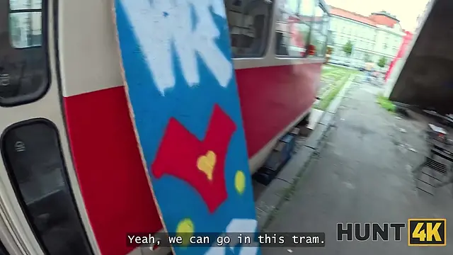 Hot college student scores hot European chick for a thesis 