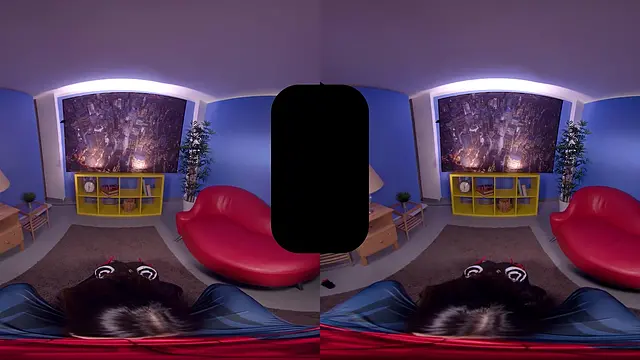 Hot girlfriend sucks and bangs in a superhero themed VR session