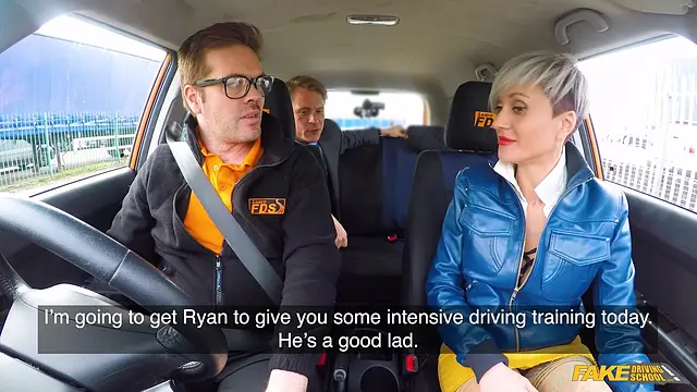 Big Tits Employee Cowgirls on Boss's Cock in Car Sex